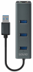 USB Centrmezgls Savio 3-port USB-A 3.1 Gen 1 Hub with RJ-45 Gigabit Ethernet (AK-58