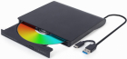 Ārējais diskdzinis Gembird External USB DVD drive Black (DVD-USB-03