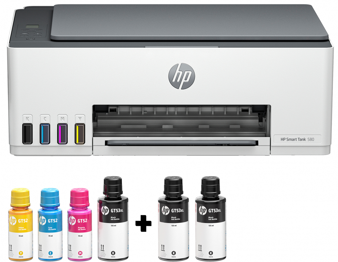 Daudzfunkciju printeris HP SmartTank 580  (1F3Y2A#671)