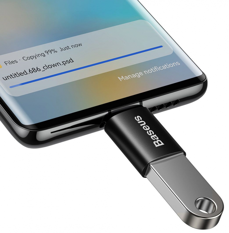 Адаптер Baseus USB Type-C Male - USB-A Female Black - Кабели для мобильных  устройств - Телефоны, Смарт часы | Baltic Data