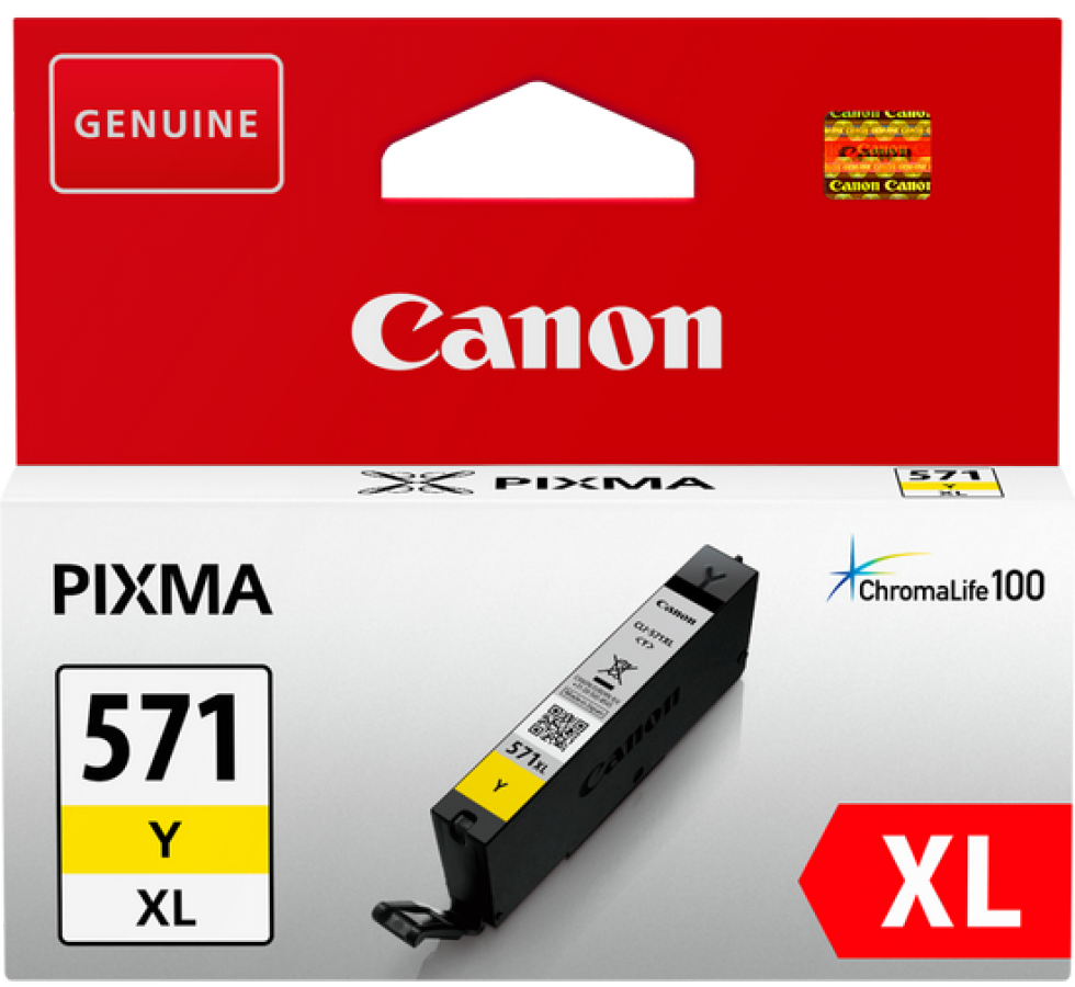 Tintes kārtridžs Canon CLI-571XL Yellow (0334C001)
