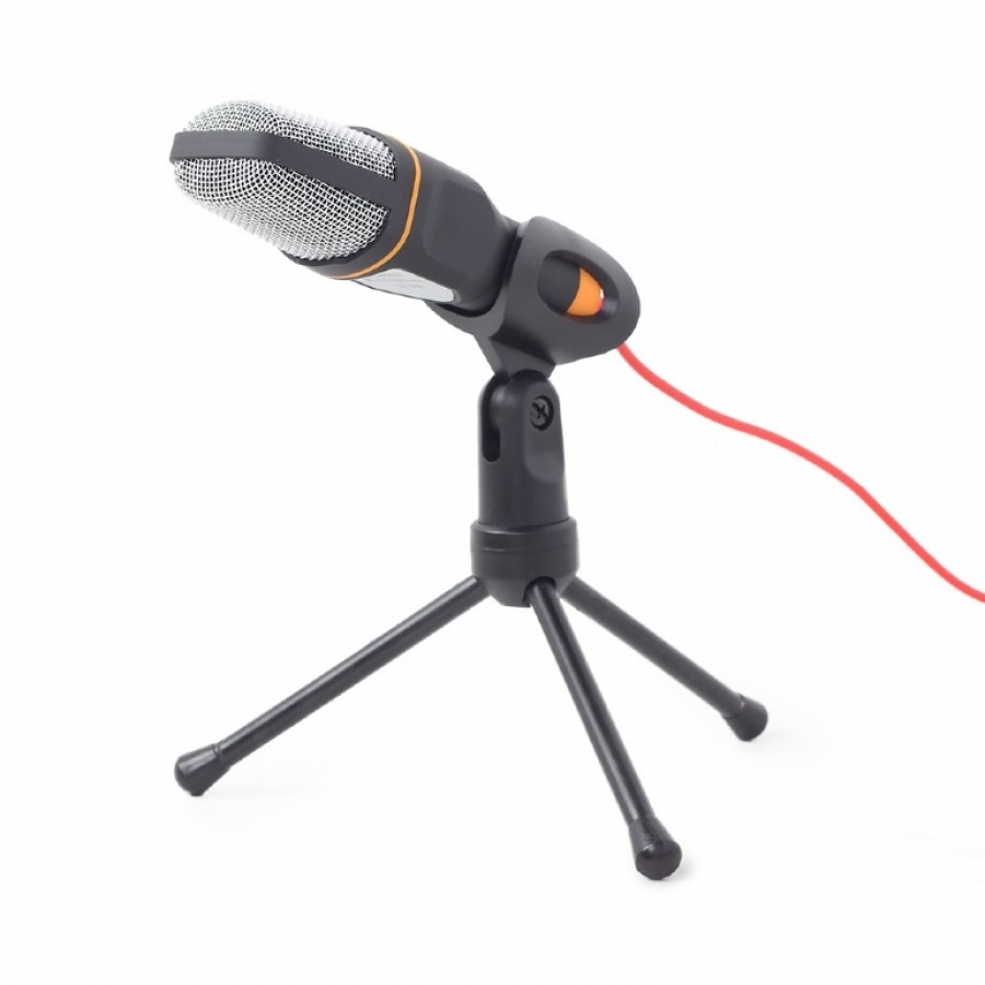 Galda mikrofons Gembird ar statīvu Black (MIC-D-03)