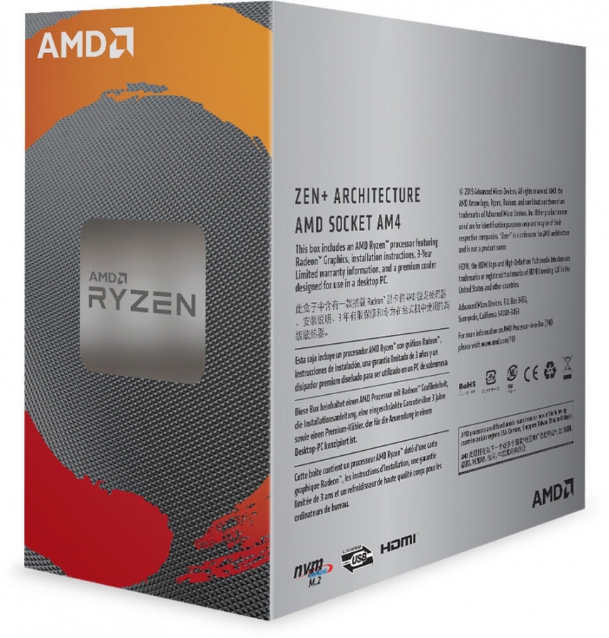 AMD Ryzen 3 3200G BOX 3.2GHz 4MB Vega 8 - Processors | CPU - PC