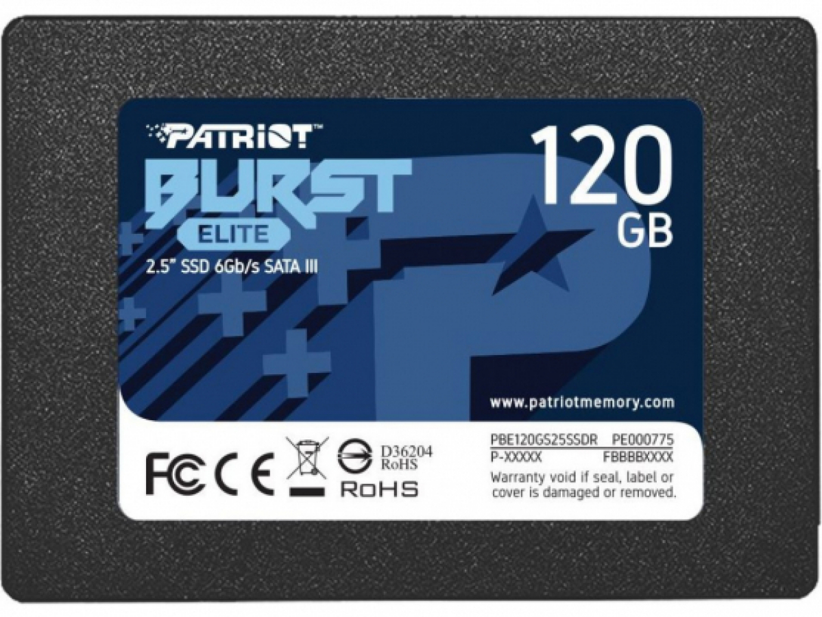 Patriot Memory Burst Elite 120GB - Жесткие диски | SSD - Комплектующие для  компьютеров | Baltic Data