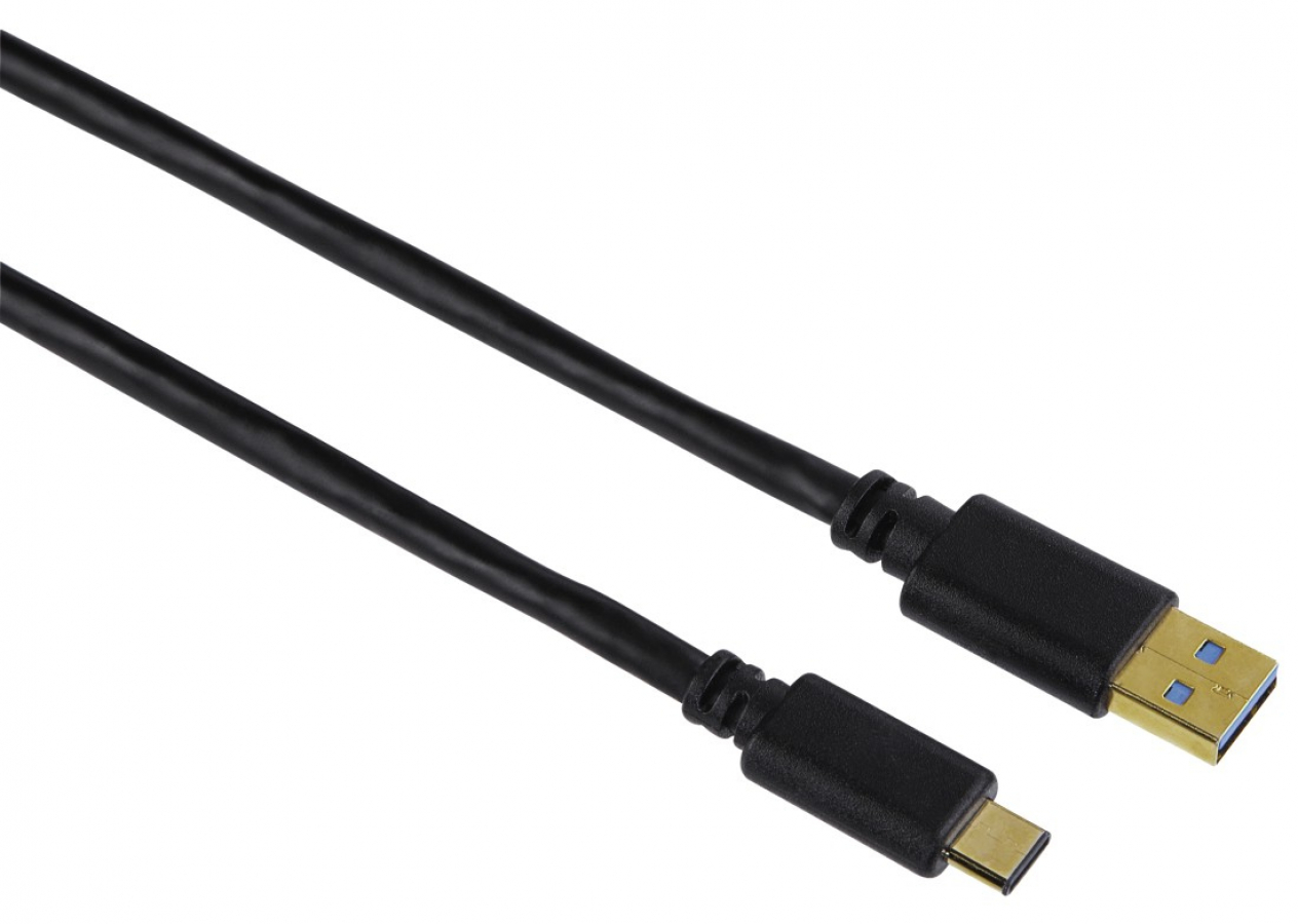 Hama USB Type-C Male - USB Male  Black - USB Kabeļi - Kabeļi un  adapteri | Baltic Data
