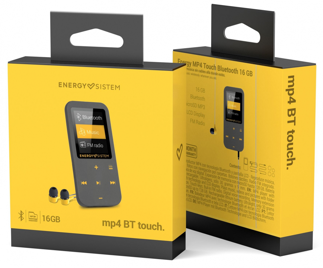 Reproductor Energy Sistem MP3 Clip Bluetooth Mint 8GB, Clip, Radio