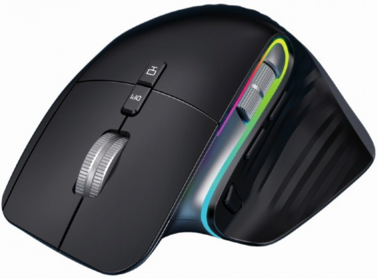 Datorpele Gembird 9-button Rechargeable Wireless RGB Gaming Mouse Black (MUSG-RAGNAR-WRX900)