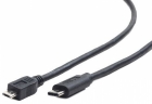 Cable Gembird MicroUSB Male - Type C Male 3m Black (CCP-USB2-MBMCM-10