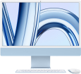 Personālais dators Apple iMac 24 (2023) 8GB 256GB M3 8C CPU Blue SWE (MQRQ3KS/A