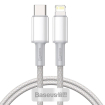 Kabelis Baseus Density USB-C - Lightning 1m Balts (CATLGD-02