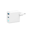 Charger Gembird 2-port 30W GaN USB LED GaN, White (TA-UC-PDQC30L-W-01