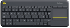 Klaviatūra Logitech Wireless Touch K400 Plus Black US (920-007145