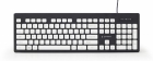 Gembird Chocolate Keyboard USB US Black, White keys (KB-CH-01