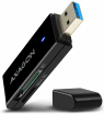 Axagon CRE-S2 Slim Super-Speed USB 3.0 Card Reader Black (CRE-S2N