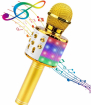 Bemi M85 Karaoke Kids & Adult Fun Effect Microphone Gold (BEM-M85-GO