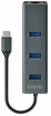 Hub Savio 3-port USB-C 3.1 GEN 1 hub with RJ-45 Gigabit Ethernet (AK-57