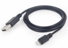 Kabelis Gembird USB Male - Apple Lightning Male 1m Black (CC-USB2-AMLM-1M